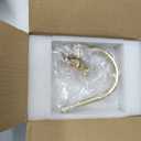 Curtain Drapery Holdbacks with Resin Bird, Wall Mount Drapery Hooks Holders, Set of 2, Gold