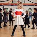 Zombies Costume for Girls Nova Costume,Cheerleader Dress for Character Halloween Cosplay (10-12 Years)