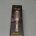 Round Brush for Blow Drying, Nano Thermal Ceramic & Ionic Tech Hair Brush with Boar Bristles, Professional Round Barrel Brush for Styling, Curling & Straightening by Sndyi (2.9 Inch, Barrel 1.7 Inch)