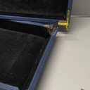 ZIKOUL Navy Blue Shagreen box Set of 2 Faux Leather Decorative Boxes,Large Nesting Storage Decorative Boxes with Lids for Modern Home Decor Stacking Jewelry Box Organizer