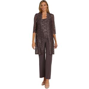 R&M Richards Women's Elegance De Nuit Pant Set, 16 Plus
