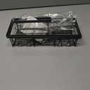 Moforoco Adhesive Shower Caddy Organizer Shelves Rack - 5 Pack Corner Bathroom Storage Organization, Home & Kitchen Decor Inside RV Accessories, Hanging First Apartment Household Camper Essentials, Black