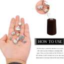 TANOSII Sew on Rhinestones 100 PCS Mixed Shapes Glass Rhinestones Sew on Crystal Gems Mental Flatback with Silver Claw for Jewelry Crafts Clothes Shoes Costume Garment Malachite Green