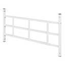 H14755defender Sec Fixed Window Guard, Stl, Wt, 3-Bar, Non-Egress