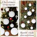 12 Pcs White Christmas Ball Ornaments Boho Decoration Farmhouse Jute Rope Hanging Balls Burlap Burlap Neutral Rustic Ornaments for Xmas Tree Wreath Garland Holiday Fireplace Decoration
