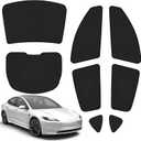 Removable Front Door Window Tints for Tesla Model 3/Y/YL - Reusable Car Window Film for Front & Rear Side Windows, Easy to Install, No Bubbles, Sun Protection (20% VLT, Model 3-Rear Side)