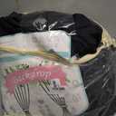 50ft x 10ft Thick Black Backdrop Curtain for Wedding Parties, 10 Panels Polyester Black Photo Backdrop Drapes Back Drop Cloth for Birthday Graduation Photography Background Home Decorations