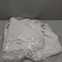 NICETOWN White 100% Blackout Curtains for Windows, Pack of 2, 46" W x 96" L, Super Heavy-Duty Black Lined Total Darkness Drapes for Bedroom, Privacy Assured Window Treatment for Patio