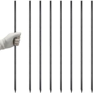 VVOKGO Straight Rebar Stakes 36 Inch Ground Concrete Form Stakes Heavy Duty