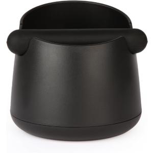 Knock Box Large Capacity Design Espresso Knock Box Shock-absorbent Knock Box Espresso with Removable Knock Bar and Non-Slip Base Espresso Accessories for Home/Office (4.9x5.3Inch Knock Box)