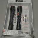 Infinity X1 3500 Lumen Dual Power Flashlight 2-Pack  High-Performance LED, Rechargeable or Alkaline Powered, 4 Light Modes, USB-C Charging, Includes Batteries and Cables