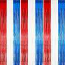 Tayuvira 4th of July Streamers Red White and Blue, Fourth of July Decorations, Pack of 2 Tinsel Foil Fringe Curtains, Photo Booth Prop Party Backdrop for Patriotic Memorial Day, Independence Day, Labor Day,