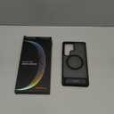 TORRAS Strong Magnetic & Seamless Stand for Samsung Galaxy S25 Ultra Case, Fit for MagSafe, Mil-Grade Drop Protection, Kickstand for Samsung Galaxy S25 Ultra Case, Translucent Back/Black Edge