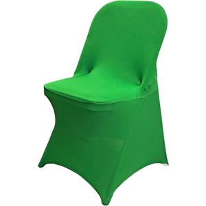 HAINARverS Folding Chair Covers for Wedding, 10pcs Stretch Spandex Washable Fabric Chair Cover, Decoration Chair Cover for Wedding, Party, Banquet, Birthday, Conference, Event(Green, 10 PCS)