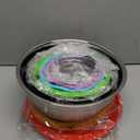 Mixing Bowls with Lids Set, 6 PCS Stainless Steel Mixing Bowls with 3 Grater Attachments, Kitchen Food Organizers Nesting Mixing Bowl, Large Size 4.5, 3.5, 2.1, 1.5, 1.1, 0.7QT-Colorful (Multicolor)