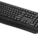 Wireless Keyboard and Mouse Combo, FullSized 2.4GHz Wireless Keyboard with Comfortable Palm Rest and Optical Wireless Mouse for Windows, Mac OS PC/Desktops/Computer/Laptops (Black)
