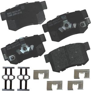 Bendix Premium SBC1086 Ceramic Rear Brake Pads for Acura RDX 2018-2010, Honda Accord Crosstour 2011-2010, Crosstour 2015-2012, CR-V 2016-2005
