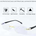 Anti-Blue vision glasses as seen on tv for men, Anti-Blue Light Presbyopia Glasses, Auto Zoom