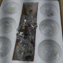 VONLUCE Sputnik Ceiling Light Fixture, 6-Light Modern Sputnik Chandelier with Frosted Glass Shades, ETL Listed Globe Chandelier for Living Room Bedroom Dining Room, Bubble Glass Pendant Light, Gold