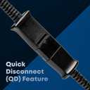 USB to QD Adapter Cable Compatible with any Plantronics, Poly or TruVoice Headset with a Quick Disconnect (QD) - Includes in-Line Volume Control and Mute Functionality