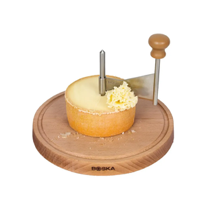 BOSKA Cheese Curler Amigo - The Original - Cheese Wheel for i.a. Tete de Moine, Girolle & Chocolate - Cheese Shaver made of Stainless Steel