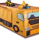 6Ft Construction Vehicle Table Cloth,Construction Birthday Decorations for Kids' Boys' Party Decorations, Baby Shower Birthday Party Supplies (72" x 30" (Rectangular))