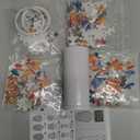 3D Puzzle Vase for Adults, House Warming Gift, Birthday Gifts for Flower Arrangements and Home Decor, 120 Curved Plastic Puzzle Pieces (Fruit and Slices 2)