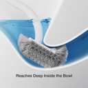 Toilet Cleaner Brush, Diveotree Toilet Brush and Holder for Dead Corner Cleaning, Wall Mounted Toilet Bowl Brush for Bathroom Decor, Toilet Scrubber Brush for Home/Hotel (White, Square-1pack)