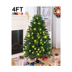 TABLETOP ARTIFICIAL CHRISTMAS TREE WITH LED LIGHT - 4FT - GREEN