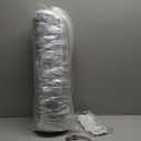 Cenipar Dryer Vent Hose-4 inch Ducting Vent Hose Flexible Aluminum Foil Non-Insulated (4 inch 8 feet) with 2 Clamps (Silver)