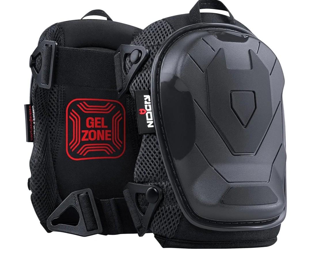 NoCry Professional Construction Knee Pads for Men and Women with Non-Slip Heavy Duty Cap and Ankle Support — Thick Foam and Gel Cushioning — Reinforced, Adjustable Straps and Military Grade Rivets