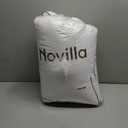 Novilla King Mattress Topper, Extra Thick Pillow Top Mattress Pad, Down Alternative Fill Breathable Cotton Cover, 8-21" Deep Pocket Soft Bed Topper for Back Pain Relief