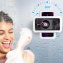 Coolpow Shower Phone Holder Waterproof480Rotatable Retractable Adjustable Shower Phone Case Shower Mothers Gifts for Bathroom Wall Phone Mount Stand Water Proof Anti Fog Case for 4-7" Cellphones