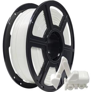 FLASHFORGE PLA Filament 1.75mm, 3D Printer Filament 1kg (2.2lbs) Spool, Dimensional Accuracy +/- 0.02mm, 3D Printing Filament Easy to Use and Fits for Most FDM 3D Printers (White)