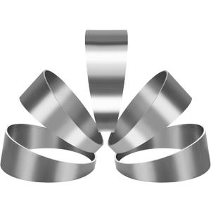 Acrux7 5 Pack 3 Inch Exhaust Cutout 304 Stainless Steel Pie Cuts Laser Cut & Deburred for Custom Exhaust System