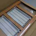Mayi Plus 2-Step Aluminum Ladder,Lightweight Folding Step Stool with Extra-Wide Anti-Slip Steps,330 lbs Capacity,Compact Space-Saving Design for Home,Kitchen and OfficeWhite&Woodgrain