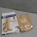 Truform 20-30 mmHg Compression Stockings for Men and Women, Thigh High Length, Dot-Top, Open Toe, Beige, Small