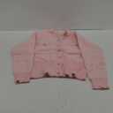 SKAYS Womens Tweed Plaid Cardigan Blazer Dressy Casual Button Front Cardigan Crew Neck Long Sleeve Texture Knit Jackets, S