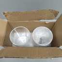 TIPGO Glass Qtip Holder Dispenser - 10 oz Clear Canister Apothecary Jar, Bathroom Vanity Storage Organizer Set for Cotton Swabs, Pads, Floss Picks, Small Containers for Makeup Storage (2 Pack, Black)