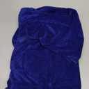 VGLOOK Unisex Adults Hooded Cloak Velvet Cape for Halloween Cosplay Costumes (Large, Blue)