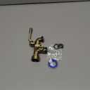 Outdoor Garden Water Faucet with Double Outlet, Outside Wall Mounted Garden Water Faucet with Two 3/4 Inch Brass Ball Valves, Rust & Frost-Proof Outdoor Spigot for Garden Hose (Female, Bronze)