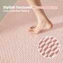TYUU Large Bathroom Rugs Non Slip Washable Bath Rugs Super Absorbent Bathroom Rug Thin Quick Dry Low Pile Bath Mats, Pink 36"x48"