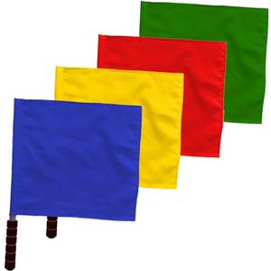 4Pcs Hand Signal Flags with Stainless Steel Handle, Race Use
Polyester Set, Sponge Grip and Anti-Skid Shaft, for Event Organizers, Spectators, Home Cheering
