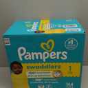 Pampers Swaddlers Diapers, Size 1 (8-14 lbs), 164 Count, Absorbent, Keeps Baby Dry and Comfortable, Skin Safe Disposable Baby Diaper