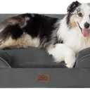 Bedsure Orthopedic Dog Bed for Extra Large Dogs - XL Washable Dog Sofa Bed Large, Supportive Foam Pet Couch Bed with Removable Washable Cover, Waterproof Lining and Nonskid Bottom, Dark Grey