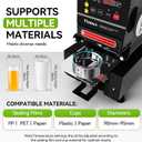 Automatic Cup Sealing Machine 90/95mm, 500-700 Cups/H Electric Cup Sealer with Counting LCD Panel for Bubble Tea, Milk, Juice, Coffee and Boba Shop etc. (Black)