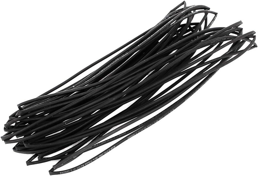 uxcell 20 Meter Inner Diameter 0.8mm Heat Shrink Tubing Shrinkable Tube Black