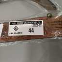 Western Belt without buckle for men  Full Grain Leather Cowboy Belts for jeans - One Piece Leather strap belt (Brown)