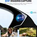 AI Smart Glasses with Camera, 8MP HD Camera Glasses for Men, AI Recording Glasses with Voice Assistant,Open-Ear Audio,Real-Time Translation,Video Recording Sunglasses for Life & Work (Photochromic)