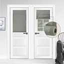 WdFour Triple Layers,UV Protect, 100% Light Block, Multi-use, no Noise, Easy Installed Door Curtains, Adjustable Roller Shade, Window Blind, for Office, Wards and Home（26Wx42L,Sage Green,1 Piece